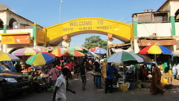 Markt in Banjul, Gambia