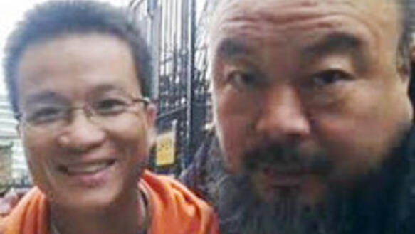 Ai Weiwei (rechts) mit seinem Freund Wen Tao
