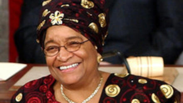 Die erste demokratisch gewählte Präsidentin eines afrikanischen Landes und eine der Preisträgerinnen: Ellen Johnson Sirleaf