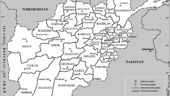 Landkarte von Afghanistan