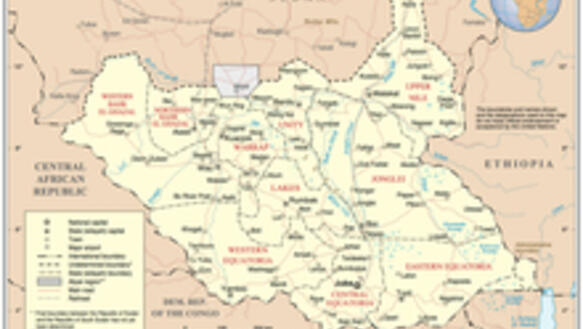 Karte Südsudan
