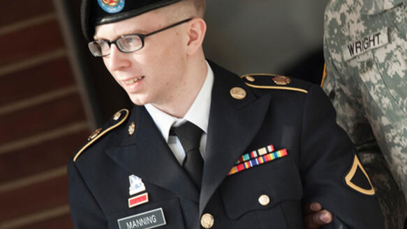 Bradley Manning ist unteranderem der "Unterstützung des Feindes"  angeklagt