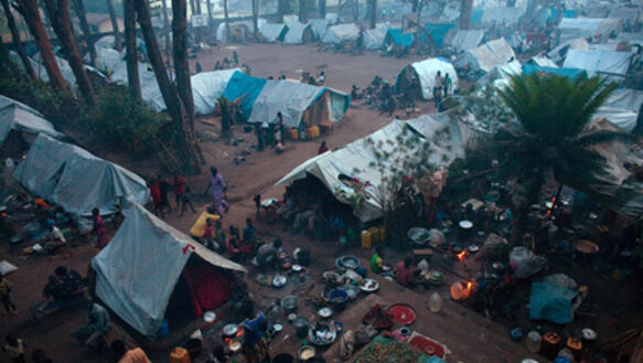 Flüchtlingslager in der Nähe von Bossangoa