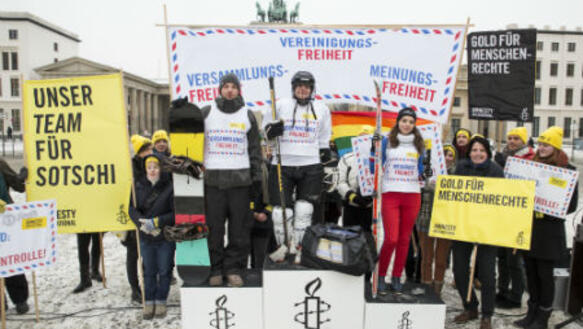 Amnesty präsentiert:"Unser Team für Sotschi!"