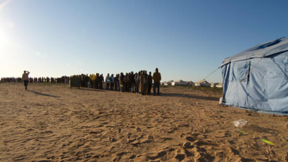 Flüchtlingslager Choucha in Tunesien, Dezember 2011