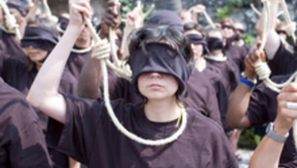 Aktion gegen die Todesstrafe 2007
