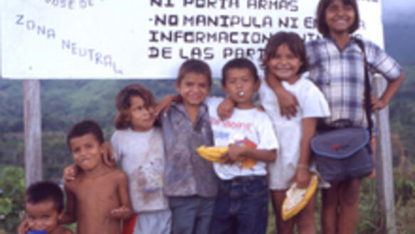 Kinder der Friedensgemeinde San José de Apartadó