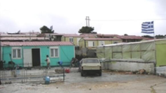 Notunterkunft für von Zwangsräumung betroffene Roma-Familien