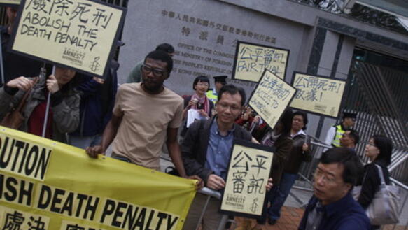 Einige asiatische Länder verhängen die Todesstrafe auch für Verbrechen wir Drogenhandel oder Diebstahl