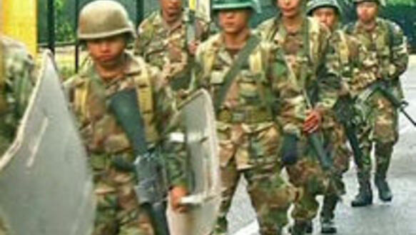 Honduranische Truppen, 1 Juli 2009.