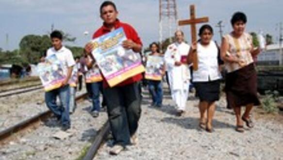 Migrant_innen protestieren in Oaxaca, Mexiko