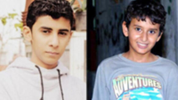 Porträtfotos von Jehad Sadeq Aziz Salman und Ebrahim Ahmed Radi al-Moqdad 