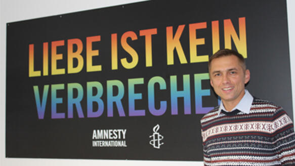 LGBT-Aktivist Andriy Maymulakhin aus der Ukraine im Oktober 2016