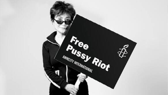 Yoko Ono setzt sich zusammen mit mehr als 90 Künstlern für Pussy Riot ein