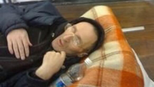 Tamaz Kardava im Gerichtssaal in Kiew, Ukraine