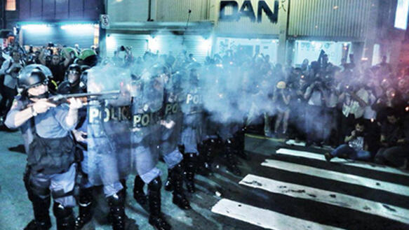 Polizeieinsatz in São Paulo: "Wir befürchten, dass die Polizei während der WM ähnlich brutal vorgehen wird"