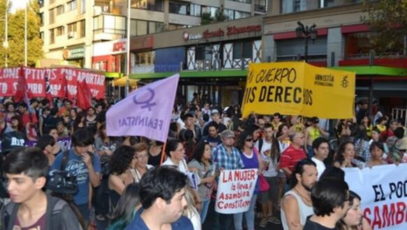 Start der Kampagne "My Body My Rights" zur Stärkung der reproduktiven und sexuellen Rechte in Santiago de Chile