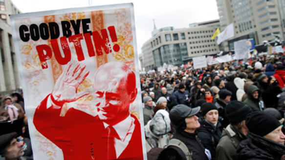 Lange schwelende Unzufriedenheit. Demonstration in Moskau, 24. Dezember 2011.