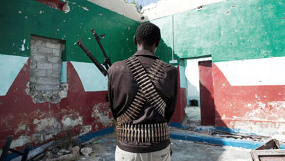 Milizionär in Mogadischu, August 2011.