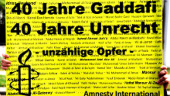 Mahnwache vor der libyschen Botschaft