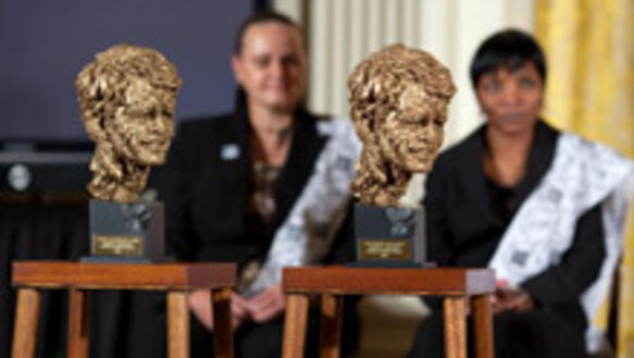 Robert F. Kennedy Menschenrechtspreis: Jenni Williams und Magodonga Mahlangu (von links) von WOZA