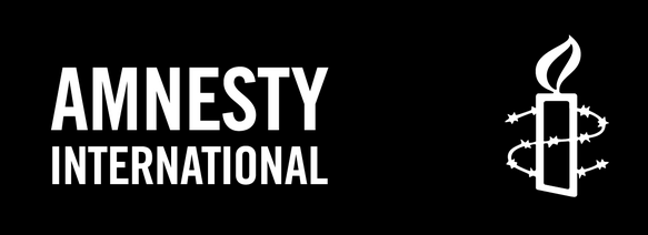 Amnesty Logo auf Schwarz - RGB - 1181x430px