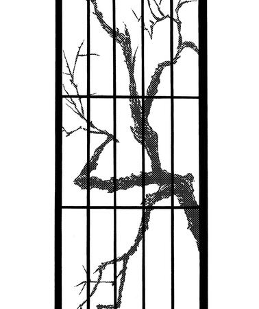 Illustration eines Kirschbaums