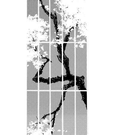 Illustration eines Kirschbaums